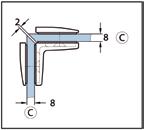 Dimensione 45 (47) x 90 mm