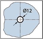 cromato Pomolo per anta doccia Lunghezza 30 mm Lunghezza 30 mm Larghezza 30 mm Altezza 30 mm Foro nel