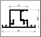 altezza 1040 x 2200 mm Versione anta singola Apertura porta dx / sx Guarnizioni grigio Dim. porta max.