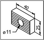 montaggio BO 5215244 Per BO 5215268-70, BO 5215375-78 Materiale Alluminio Unità 8 pezzi BO