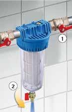 Manufactured with polypropylene head equipped with brass Inlet-Outlet inserts, transparent SAN bowl, brass drain valve. The filter is supplied complete with nylon filtering element.