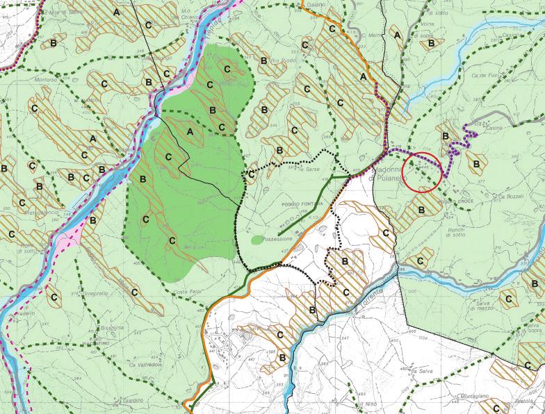 17) invasi ed alvei di laghi, bacini e corsi d acqua (art.18) ZONE ED ELEMENTI DI INTERESSE PAESAGGISTICO AMBIENTALE AMBITI DI TUTELA zone di particolare interesse paesaggistico-ambientale (art.