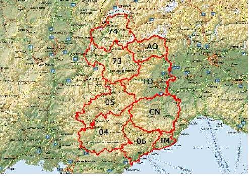 Area di cooperazione Territori ammissibili Italia Regione Autonoma Valle d Aosta Province di Torino e Cuneo (Regione Piemonte) Provincia