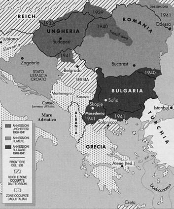 Il Fronte Balcanico 1940: ultimatum dell Italia alla Grecia; il rifiuto causa il tentativo di invasione, che però viene respinto e anzi l esercito greco deborda in Albania (dal 1939 sotto controllo