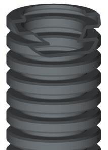 TUBO CORRUGATO FEP Il tubo corrugato FEP è caratterizzato da una elevata flessibilità che ne permette una rapida posa in opera.
