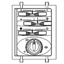 termostato elettronico e commutatore estate/inverno (TMV-AUT) CV - CVB 89,76 COMANDI ELETTRONICI A PARETE STORM ST16015 comando