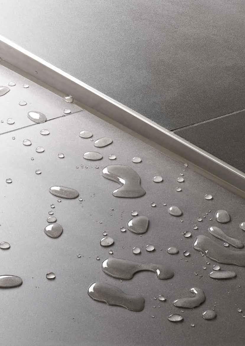 Professionalità anche nel dettaglio: Schlüter -SHOWERPROFILE La qualità della Vostra doccia a filo pavimento si riconosce anche nella scelta delle finiture.