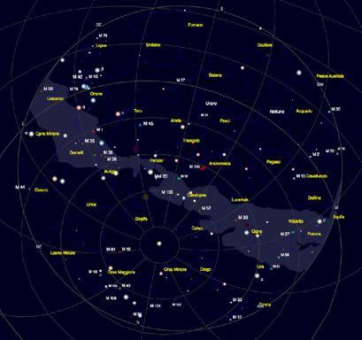 Cielo del 19 novembre a Remanzacco Galassie M 31 - M 32 Urano Nettuno Miram Phi Tauri Nebulosa M 76 Stella Polare