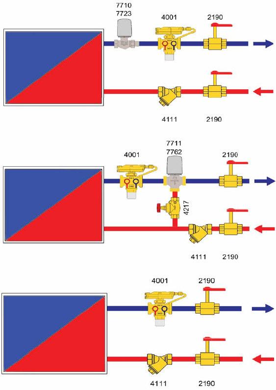 HERZ PICV Stabilizzatore di portata, 41 Esempi di installazione Con