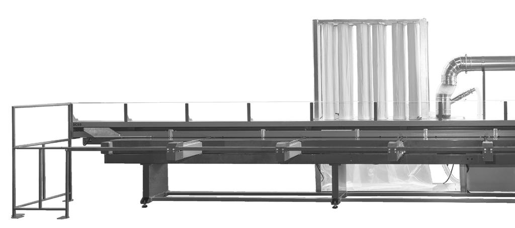 2 Centri di taglio Centro di taglio SC 55 CNC a 2 assi controllati Lama 500 mm Rotazione pneumatica della testa 45-90 - 135 Avanzamento pneumatico della testa Protezione integrale della zona di