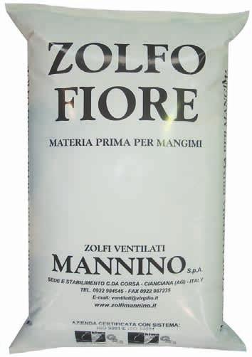Caratteristiche - Zolfo (esente da Selenio) 99,5% - Aspetto polvere gialla - Residuo a 325 Mesh Max 5% - Confezioni Imballaggi in plastica da 25 Kg.