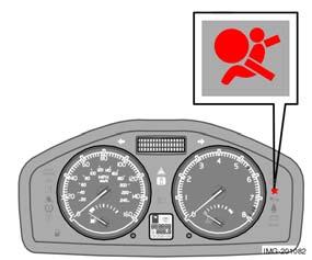 Sicurezza Sistema AIRBAG Se necessario, oltre alla spia, viene visualizzato anche un messaggio sul display informativo.