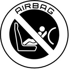anteriore, se l airbag (SRS) lato passeggero è attivato 1.