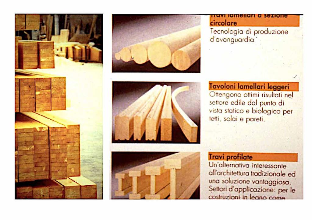 TRAVI LAMELLARI A SEZIONE CIRCOLARE Tecnologia di produzione d avanguardia.