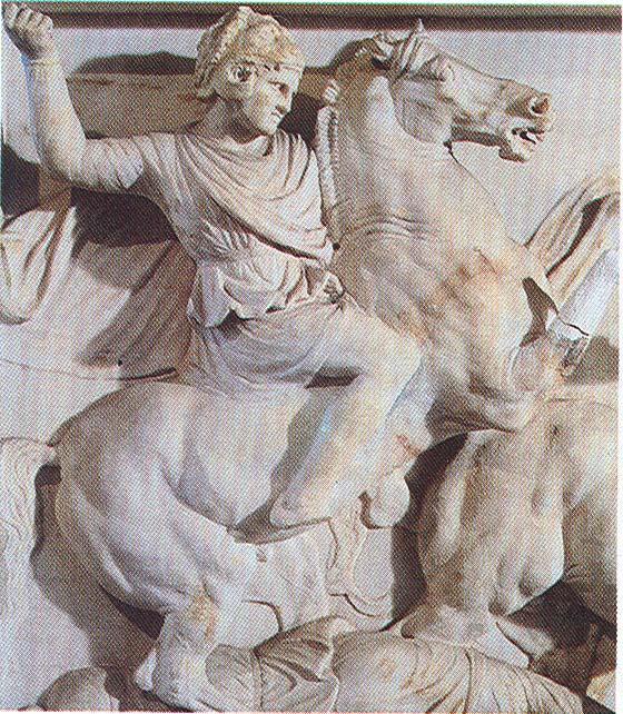 L'aneddottica di Plutarco ci tramanda : a) il leggendario incontro con Diogene b) il nodo di Gordio. Alessandro Magno in battaglia.