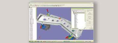 PC-DMIS CAD permette agli utenti di: - importare ed esportare i modelli CAD nella maggior parte dei formati standard; - sviluppare, testare e debuggare part program direttamente su modelli CAD, ed