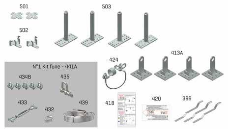 del fabbricato da eventuali cadute di attrezzi o altro. Montaggio Figura A c.a 6.