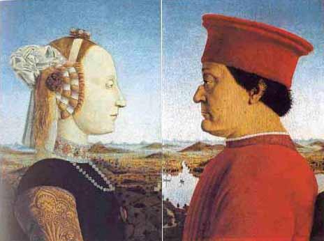 Dittico dei Duchi di Urbino, Uffizi, Firenze, circa 1472