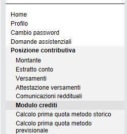 Per chiedere il trasferimento e/o rimborso dell eccedenza è sufficiente selezionare dal menu