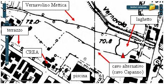 Comune di Pavia - CREA (foto 3), poco prima del ponticello in legno su cui passa il sentiero che dal CREA porta alla Vernavola.