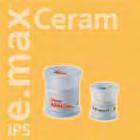 IPS e.max Ceram A-D Ivoclar Vivadent Ceramica Integrale e Press 44 Materiali Ceramici Ceramica di stratificazione a base di nano-fluoro-apatite a basso punto di fusione (750 C) e CET (100-400 C) 9.