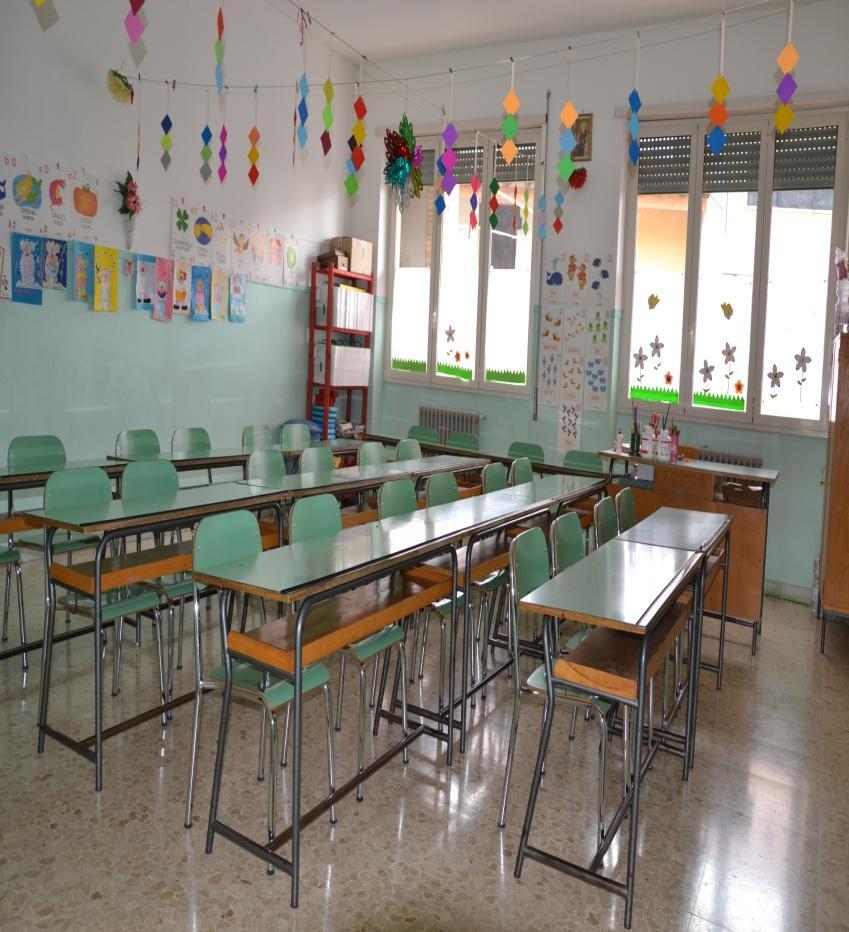 Le aule sono 8: 5 aule per la Scuola Primaria.