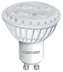LLCD7/230 - Confez. 6.00 lampade a led "century spot multiled" dicroiche 260 lumen watt 4=40 - GU10 gradi K 3000 attacco standard M16, diametro mm.