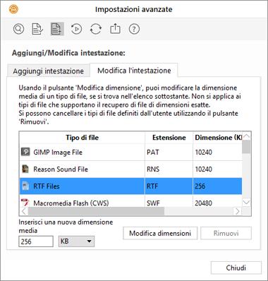 1. Avviare il software Stellar Phoenix Windows Data Recovery. 2. Cliccare sul pulsante Impostazioni avanzate. 3. Cliccare sul pulsante Aggiungi intestazione dalla finestra Impostazioni avanzate. 4.