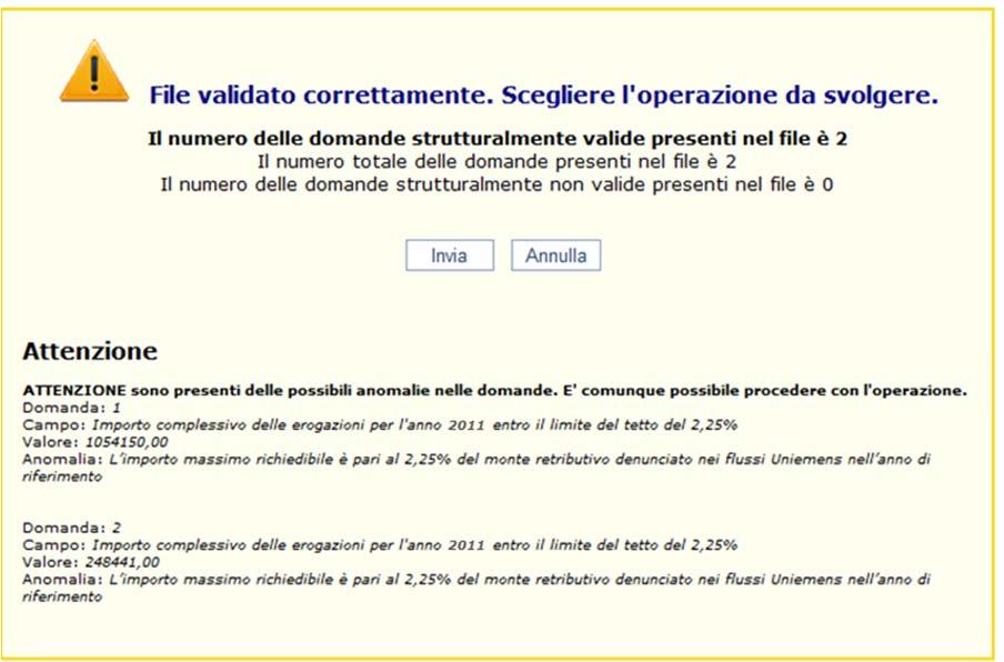 coerenza non bloccanti su alcune domande (Figura succ.