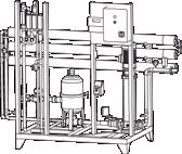 Gli impianti ad osmosi inversa serie ROA-EC sono desalinizzatori ad uso industriale con portate da 500 a 5000 lt/h.