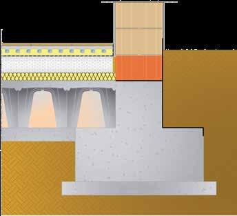 Nodo costruttivo Normablok Più Taglio Termico Fondazione.