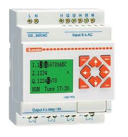 MODULI DI ESPANSIONE E COMUNICAZIONE LRE02AD024 24V DC - - 2 Analogiche (0-10V/0-20mA) LRE04AD024 24V DC - 4 Analogici (0-10V/0-20mA) - - LRE04PD024 24V DC - 4