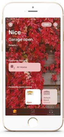 Un offerta completa Gestione della porta da garage tramite iphone e Apple Watch utilizzando il protocollo Apple HomeKit.
