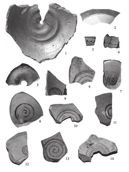 LA CERAMICA DA MONTE SANTA CROCE 623 Fig. 5. Invetriata trasparente (n.