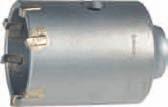 Punte per calcestruzzo e pietrame Con taglienti in metallo duro - DIN 8039 - ISO 548 Gambo cilindrico - Esecuzione satinata con rivestimento al carbonio Per impiego su trapani a rotazione e