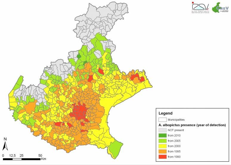 In seguito all epidemia di CHIK del 2007 nella vicina Emilia Romagna, nel 2008 viene predisposto un Progetto Regionale di