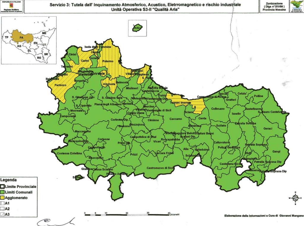 PROVINCIA DI PALERMO Servizio 3 Tutela dall inquinamento
