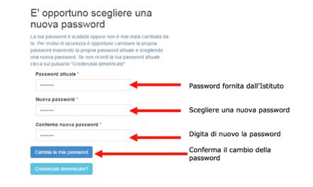 dalla Segreteria ed effettuare il Login.