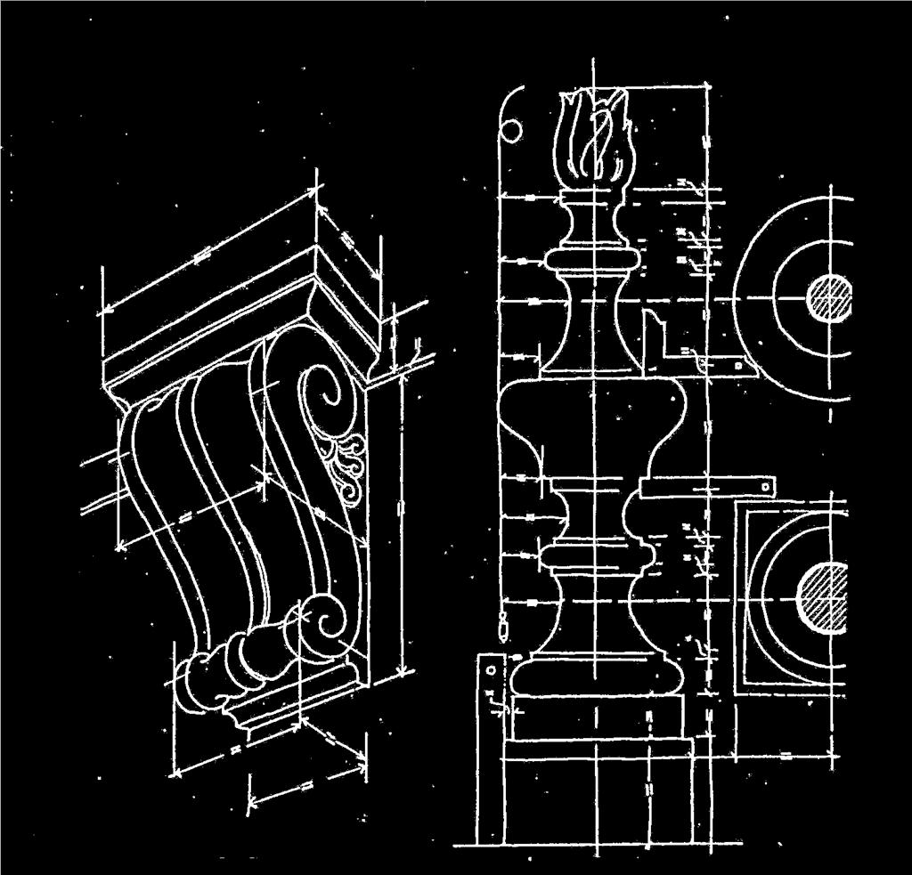 25 IL RILIEVO Eidotipo: particolari Anche il rilievo di elementi architettonici con forme particolari, richiede misurazioni dettagliate e mirate alla tipologia dell elemento.