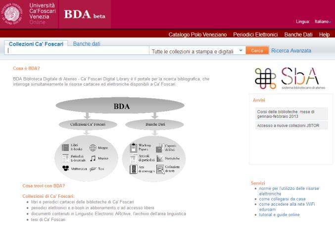 di record bibliografici provenienti da centinaia di database e risorse online sistema integrato di ricerca bibliografica e di accesso al full-text amichevolezza e semplicità di ricerca: box