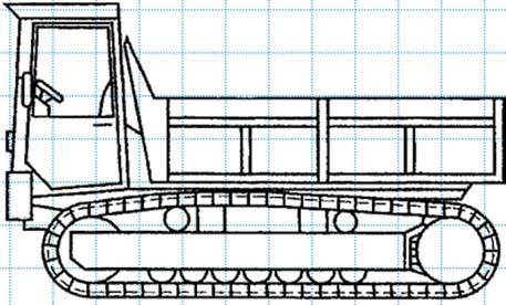 Le attrezzature di lavoro Macchine movimento terra Autoribaltabile a cingoli: macchina semovente a cingoli, dotata di cassone aperto, impiegata per trasportare e scaricare o spargere materiale, con