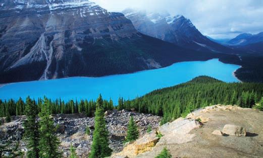 CANADA TOUR Selvaggio West L Ovest del Canada, con il suo magnifico contrasto di paesaggi e la grande ospitalità del suo popolo, fa da sfondo a questo itinerario che spazia dalle dolci pianure