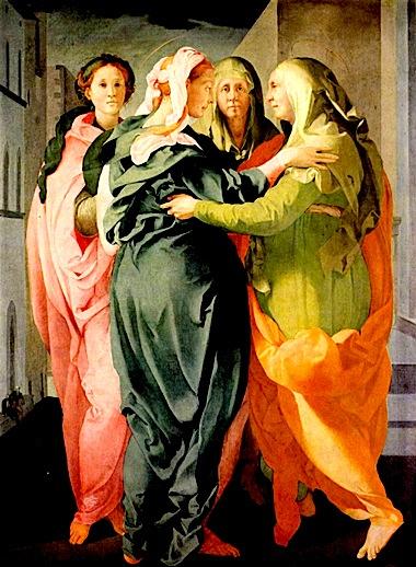 IV DOMENICA DI AVVENTO (ANNO C) Jacopo Carrucci detto Pontormo, La Visitazione, 1514-1515, olio su tavola cm 202 x 256, chiesa di San Michele a Carmignano.