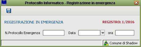 Il recupero dei protocolli con la funzione Protocollazione in Emergenza, può essere utilizzata anche contemporaneamente alla normale protocollazione: il numero del protocollo informatico sarà sempre