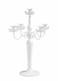 BIANCO Ø CM 24/18 H 40 125119 - CANDELERIE