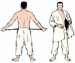 Karate Do fino a cintura nera Pagina 47 di 156 Indossare il GI Si indossano per