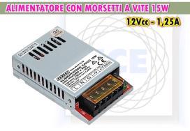 ALIMENTATORI BOX INDUSTRIALI STABILIZZAT ALIMENTATORE MORSETTI A VITE 15W Alimentatore in tecnologia Switching, ideale per LED: