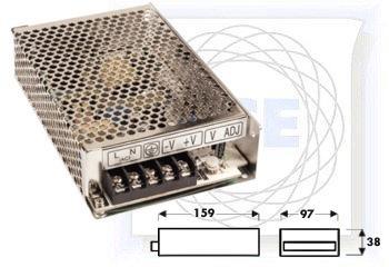 25W 12V ALIMENTATORE MORSETTI A VITE 25W Alimentatore in tecnologia Switching, ideale per LED:  Tensione uscita:12vcc Corrente