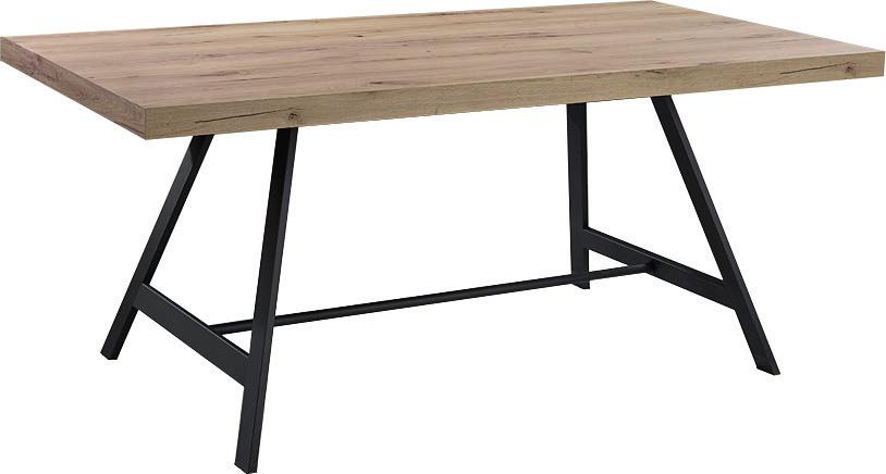 stand tavolo Tavolo stand piano in laminato sp. 4, struttura in metallo, verniciato bronzo titanio Stand table in laminate top th.