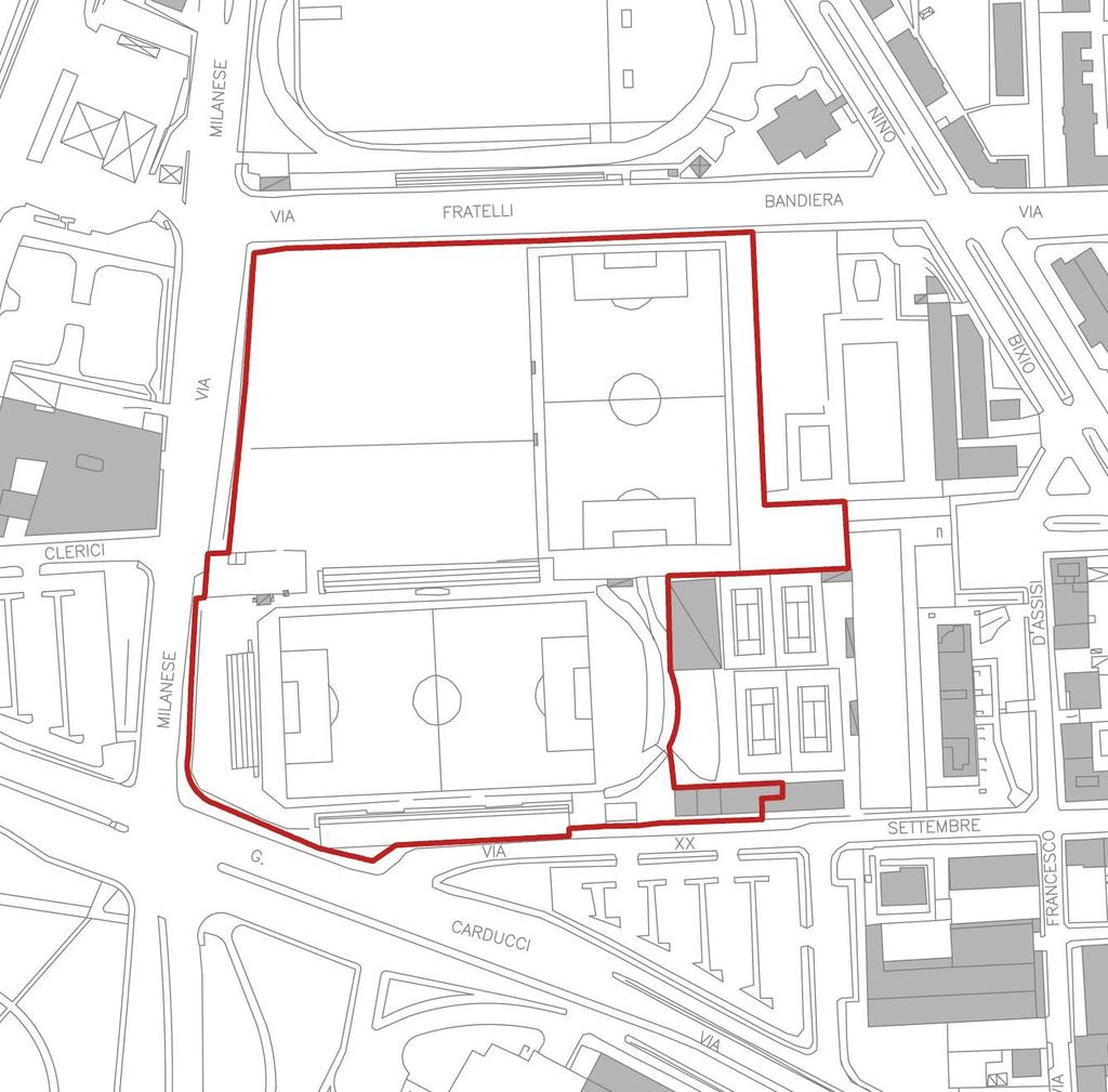 CENTRI SPORTIVI DATI URBANISTICI Superficie fondiaria (A = a+b):